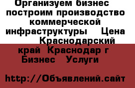 Организуем бизнес,  построим производство коммерческой инфраструктуры  › Цена ­ 77 - Краснодарский край, Краснодар г. Бизнес » Услуги   